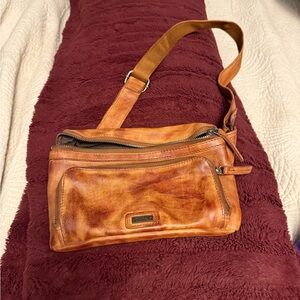 Elegant Tan Leather Women's Crossbody/ Belt Bag Bag